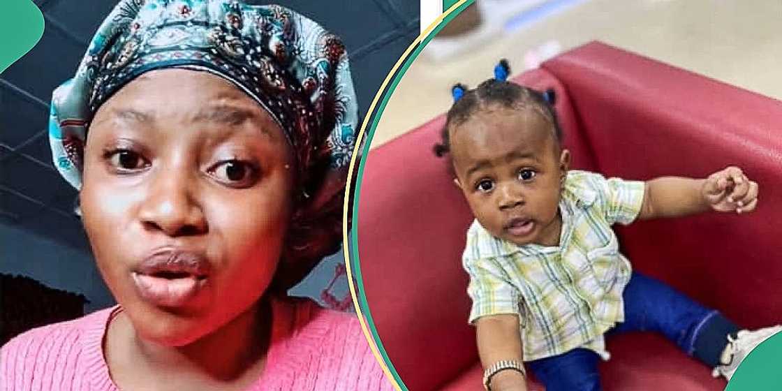 Nigerian woman shares messages she received from husband after leaving 1-year-old son with him