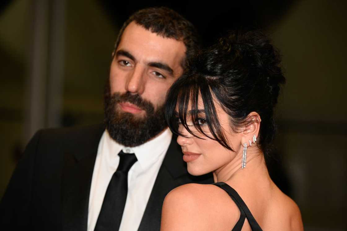 Dua Lipa and Romain Gavras at Palais des Festivals Dua Lipa and Romain Gavras at Palais des Festivals