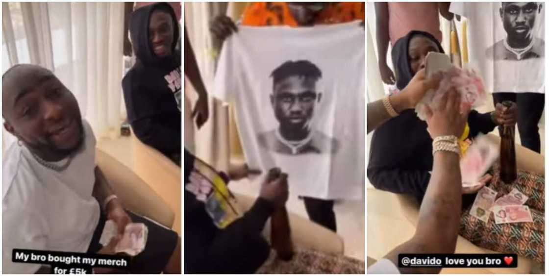 Davido buys shirt from Zlatan Ibile