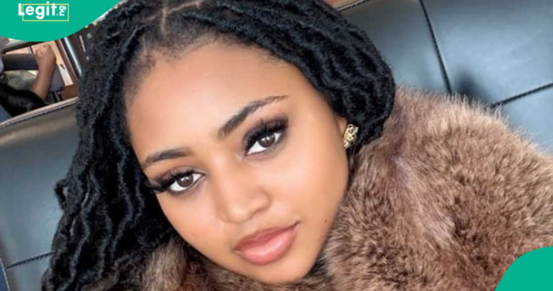 Lady shares a throwback phone call of Regina Daniels' father speaking about her real age. Lady shares a throwback phone call of Regina Daniels' father speaking about her real age.