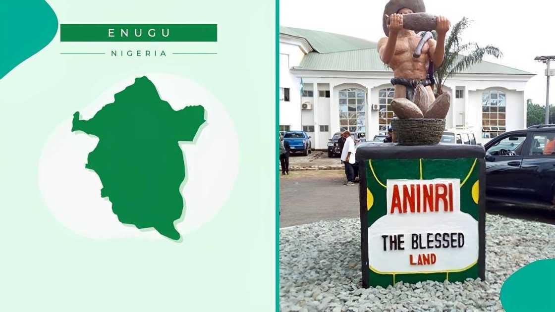 Community members protest lack of security support and mismanagement of funds under Aninri LG Chairman. Community members protest lack of security support and mismanagement of funds under Aninri LG Chairman.