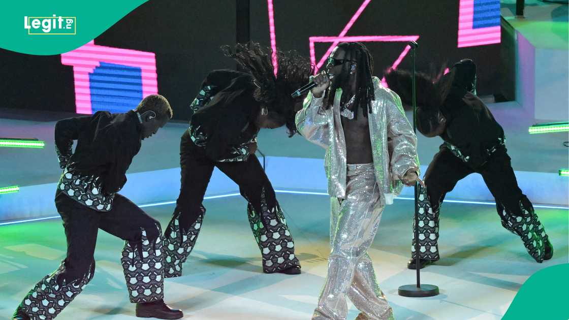 Burna Boy performing at the 2023 UEFA Champions League final in Istanbul. Photo: ANP