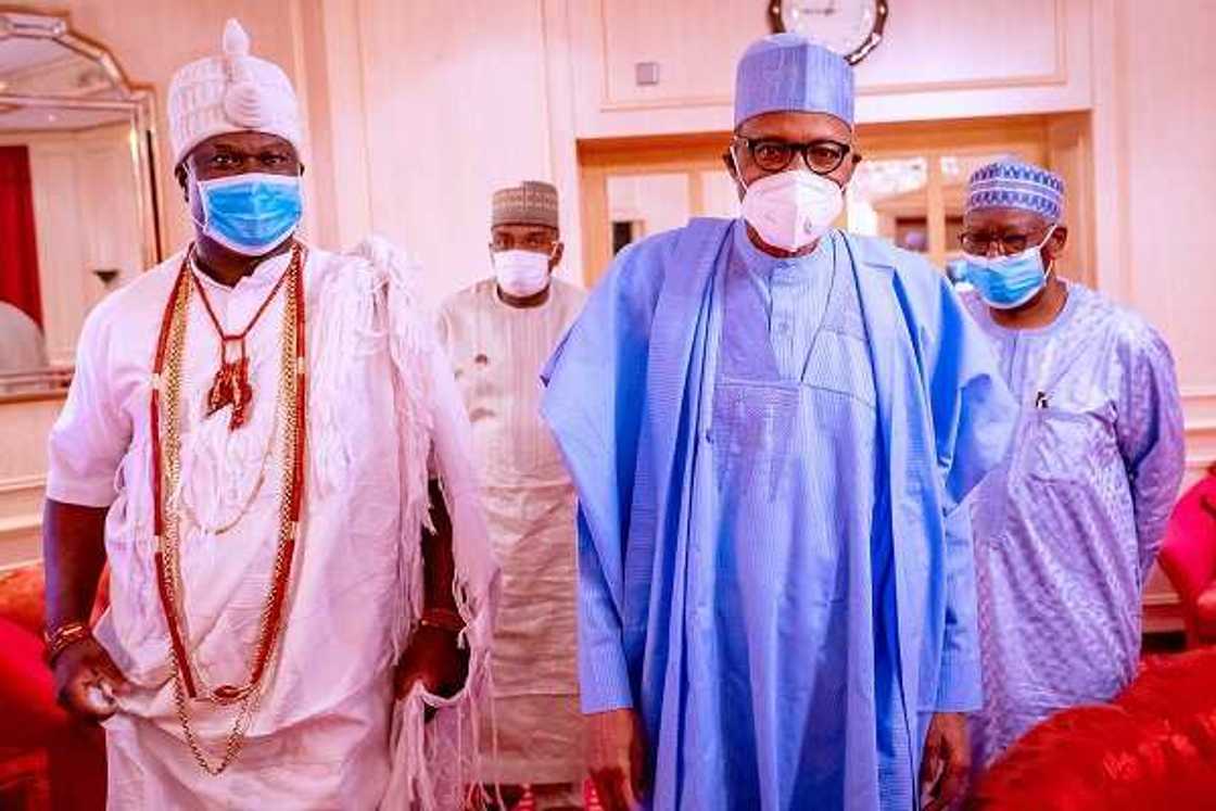 Babban sarkin kabilar Yoruba ya aika muhimmin sako ga 'yan siyasa bayan ganawa da Buhari