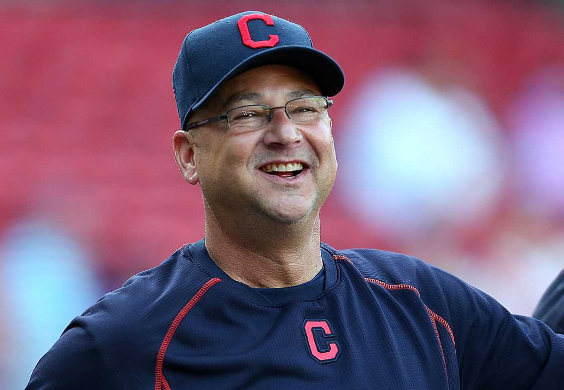 Terry Francona reacts during batting practice before a game with the Boston Red Sox Terry Francona reacts during batting practice before a game with the Boston Red Sox