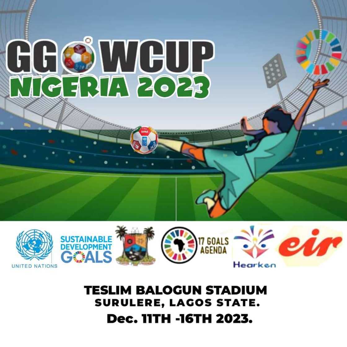 Global Goals World Cup, GGWCUP, Lagos State SDG Ambassador 2023, Nigeria Global Goals World Cup, GGWCUP, Lagos State SDG Ambassador 2023, Nigeria