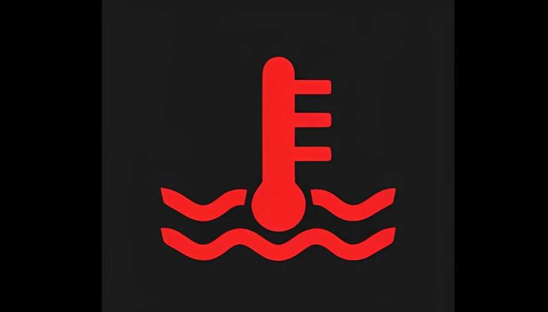 A coolant temperature/transmission warning light A coolant temperature/transmission warning light