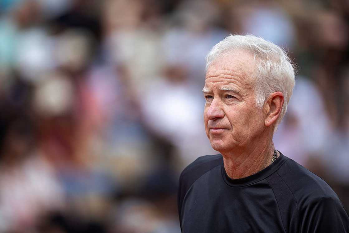 John McEnroe at Roland Garros John McEnroe at Roland Garros