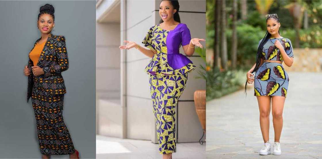 Ankara long skirt and blouse best sale