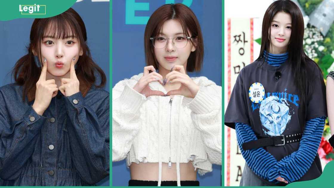 From (L-R) Singer Jiwoo, Bae and Sullyoon posing during an event From (L-R) Singer Jiwoo, Bae and Sullyoon posing during an event