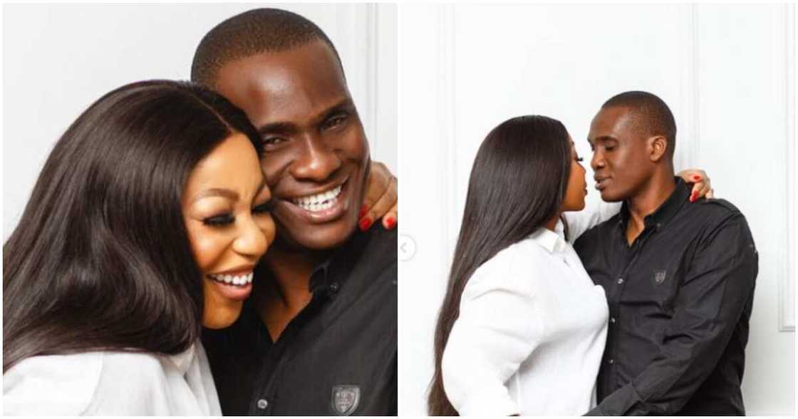 Pre-wedding photos of Rita Dominic and boo