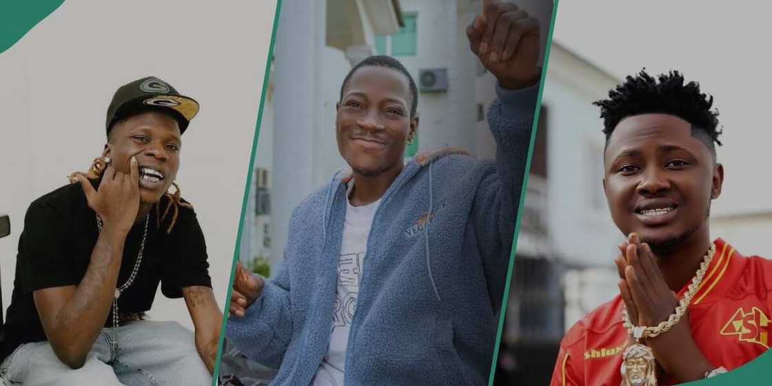 Seyi Vibez responds to DJ Chicken and Oloba Salo for questioning his source of wealth. Seyi Vibez responds to DJ Chicken and Oloba Salo for questioning his source of wealth.