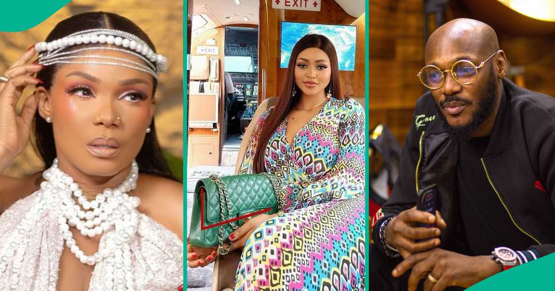 Iyabo Ojo, Regina Daniels and 2Baba have been called out for wearing fake designers. Iyabo Ojo, Regina Daniels and 2Baba have been called out for wearing fake designers.