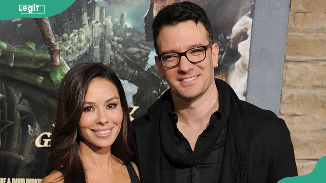 JC Chasez and Kathryn Smith arrive at the Los Angeles premiere of "Jack The Giant Slayer"