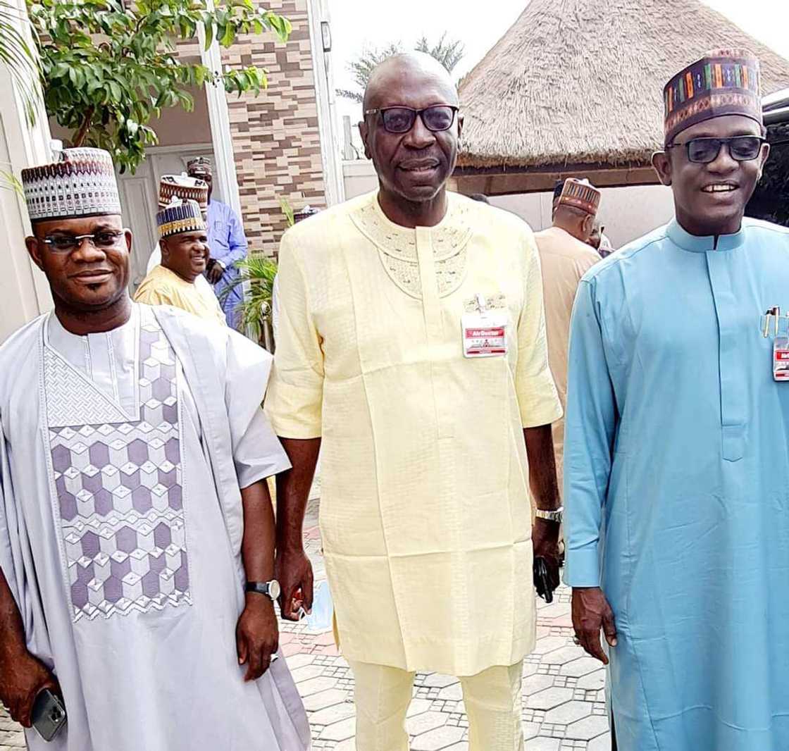 Edo 2020: Buni, Yahaya Bello, Ize-Iyamu sun gana a Abuja don shirya matakin da APC zata dauka Edo 2020: Buni, Yahaya Bello, Ize-Iyamu sun gana a Abuja don shirya matakin da APC zata dauka