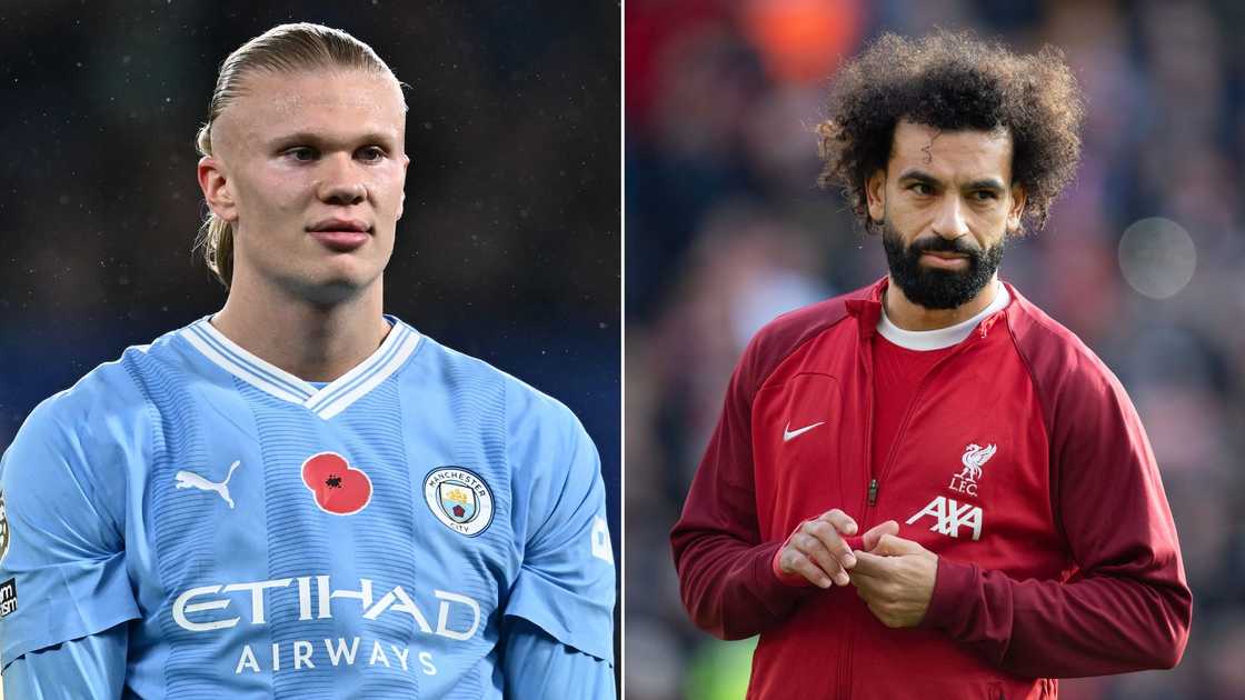 Erling Haaland, Mohamed Salah, Liverpool, Manchester City, 