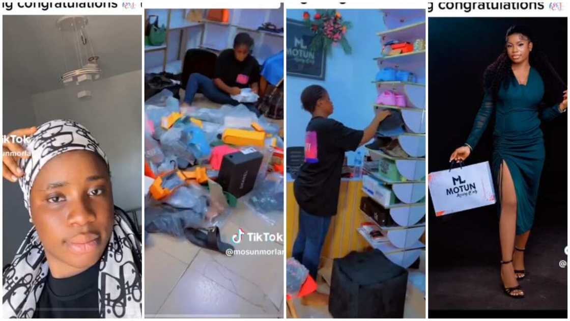 Succesful young Nigerian girl. Tiktok/@Motun Succesful young Nigerian girl. Tiktok/@Motun