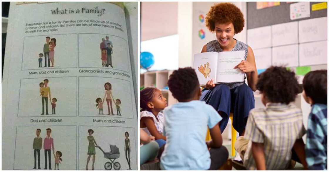 Nigerian lady, children's textbook Nigerian lady, children's textbook