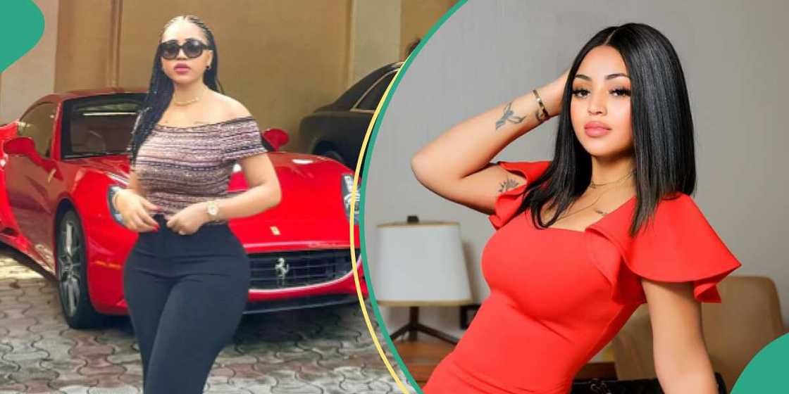 Regina Daniels' garage trends