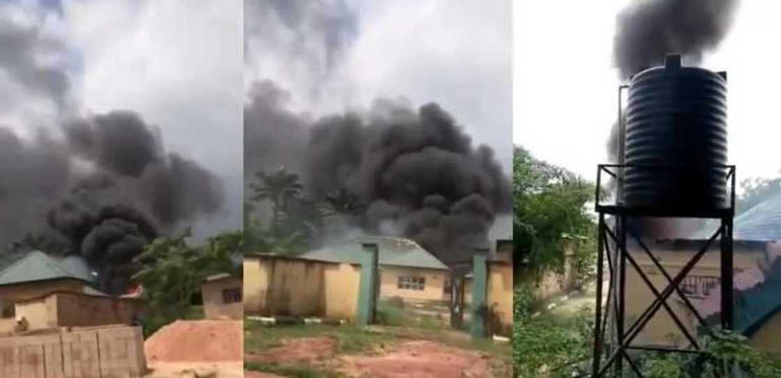 Da Ɗuminsa: Yan Bindiga Sun Sake Banka Wuta a Ofishin Hukumar Zaɓe INEC Da Ɗuminsa: Yan Bindiga Sun Sake Banka Wuta a Ofishin Hukumar Zaɓe INEC