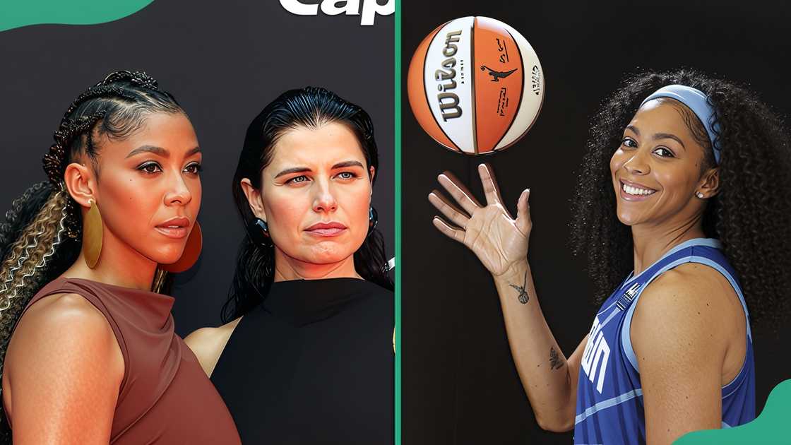 Candace Parker and Anna Petrakova pose for a photo