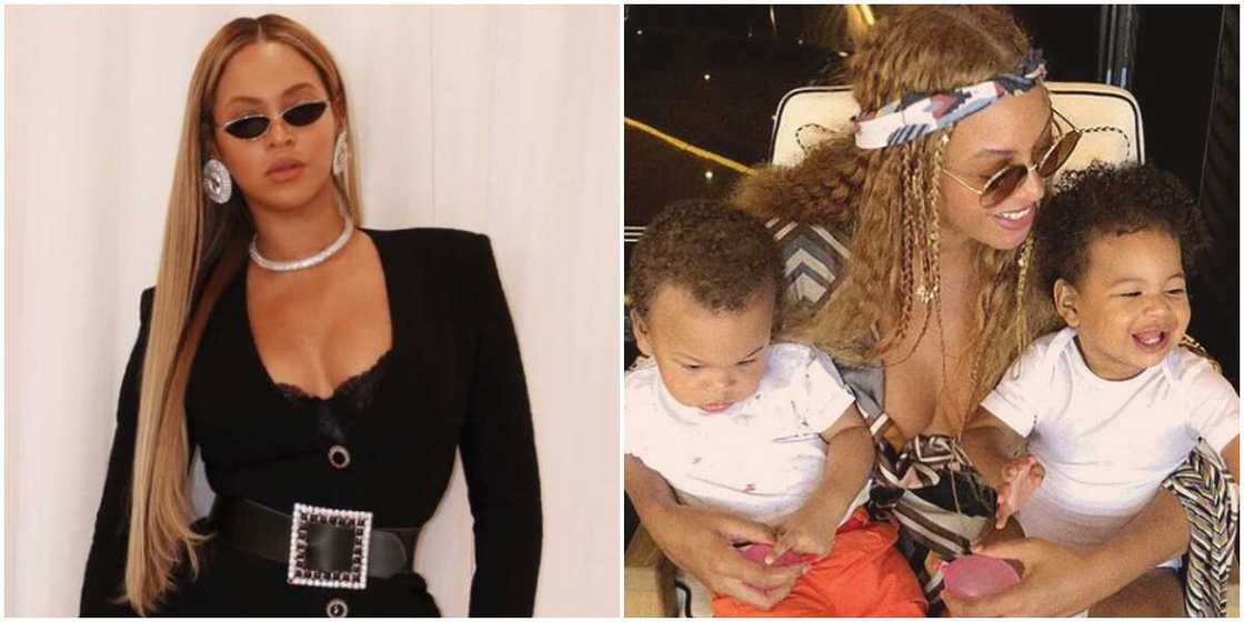 Beyonce sends boirthday wishes to her twins on her website Beyonce sends boirthday wishes to her twins on her website
