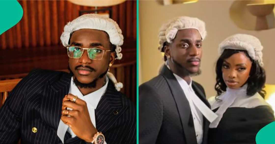 Nigerian man overjoyed as he celebrates getting called to bar with his girlfriend. Nigerian man overjoyed as he celebrates getting called to bar with his girlfriend.