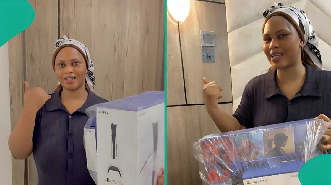 Lady buys PS5 for her husband Lady buys PS5 for her husband