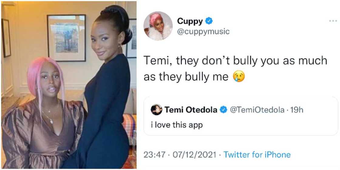 DJ Cuppy and Temi