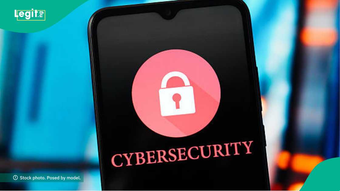 Man celebrates professional certification in cybersecurity.