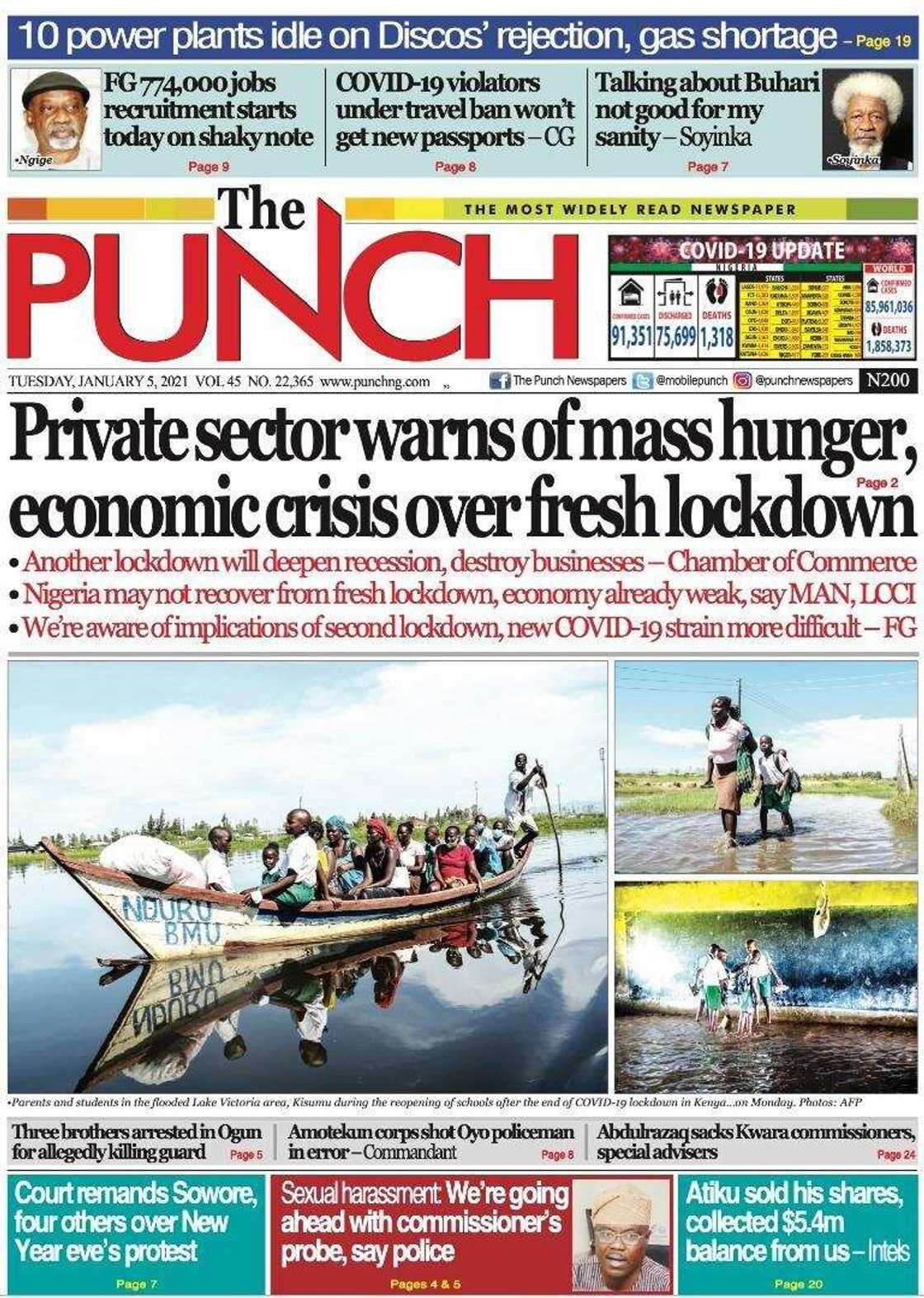 Newspaper reviews: FG accuses Amnesty, ICC, of fuelling insecurity in Nigeria Newspaper reviews: FG accuses Amnesty, ICC, of fuelling insecurity in Nigeria
