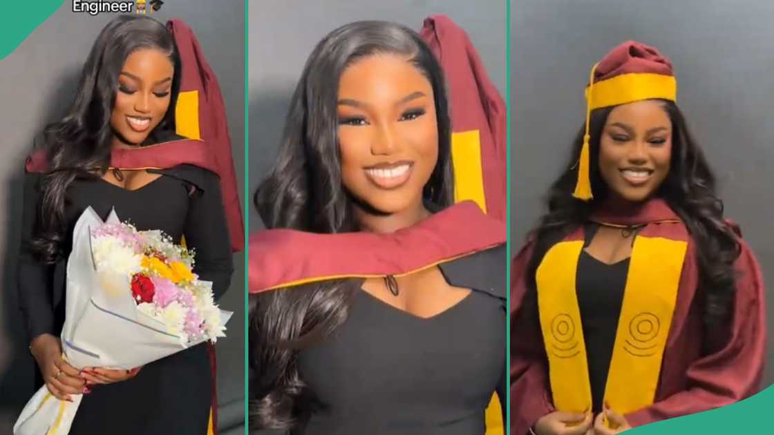 Lady graduates from UNILAG. Lady graduates from UNILAG.