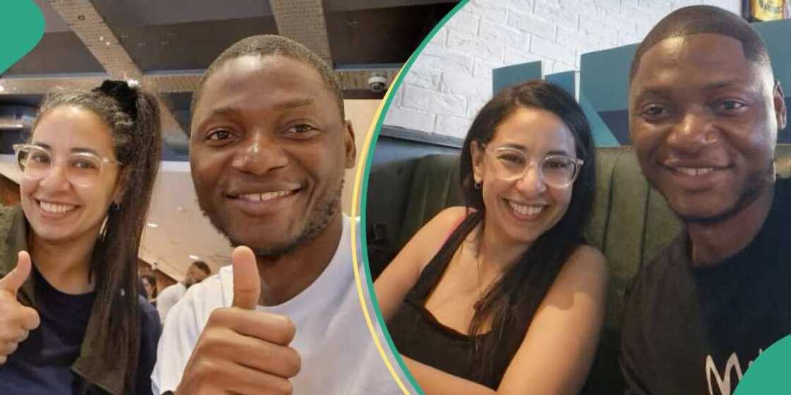 Man shares photos of oyinbo lady who took him on date Man shares photos of oyinbo lady who took him on date