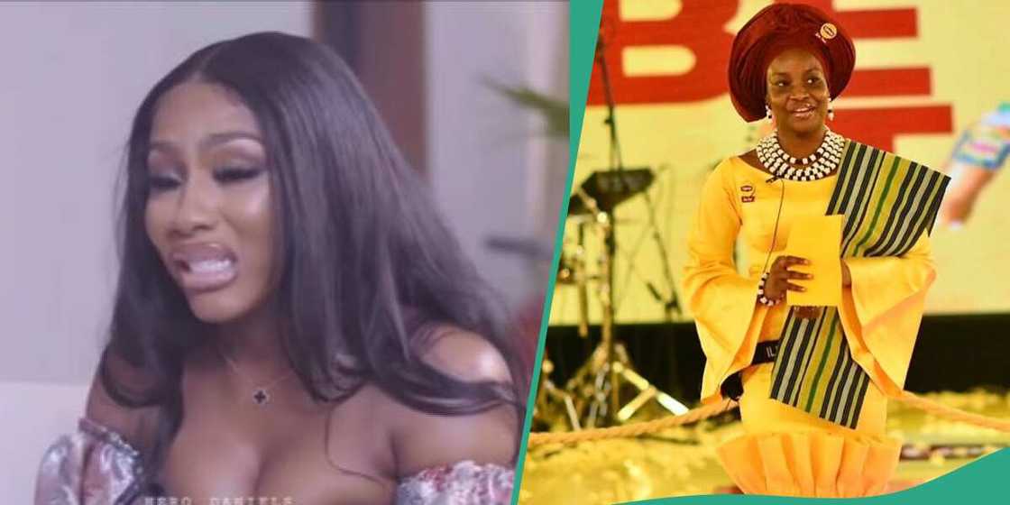 Mercy Eke weeps on Hero Daniels therapy show