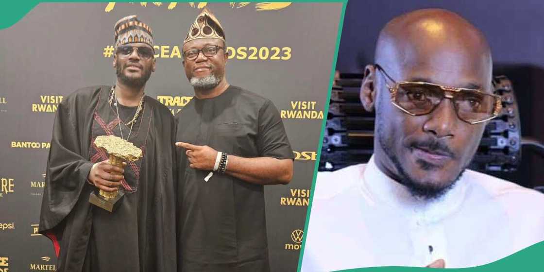 Photos of 2BABA and his manager Efe Omorogbe Photos of 2BABA and his manager Efe Omorogbe