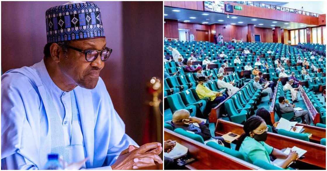 President Muhammadu Buhari, PDP senators President Muhammadu Buhari, PDP senators