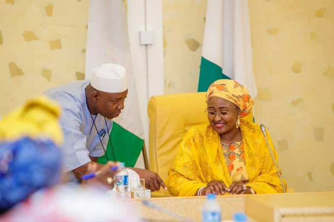 Da duminsa: Bayan watanni 6, Aisha Buhari ta dawo gida Najeriya