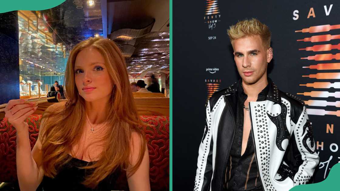 Sophia in a restaurant booth and Brad Mondo at The Glasshouse Sophia in a restaurant booth and Brad Mondo at The Glasshouse