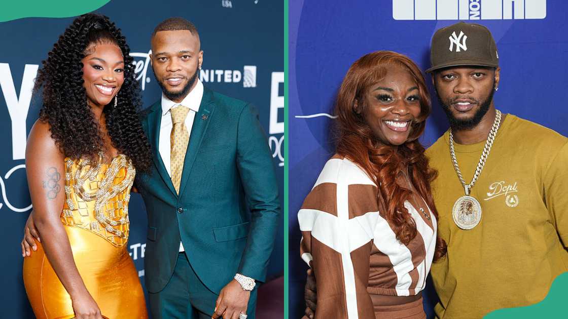 Claressa Shields and Papoose at The Beverly Hilton, and the two at Duggal Greenhouse