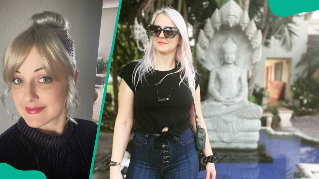 Susan Slaughter in a high bun and out and about wearing sun glasses
