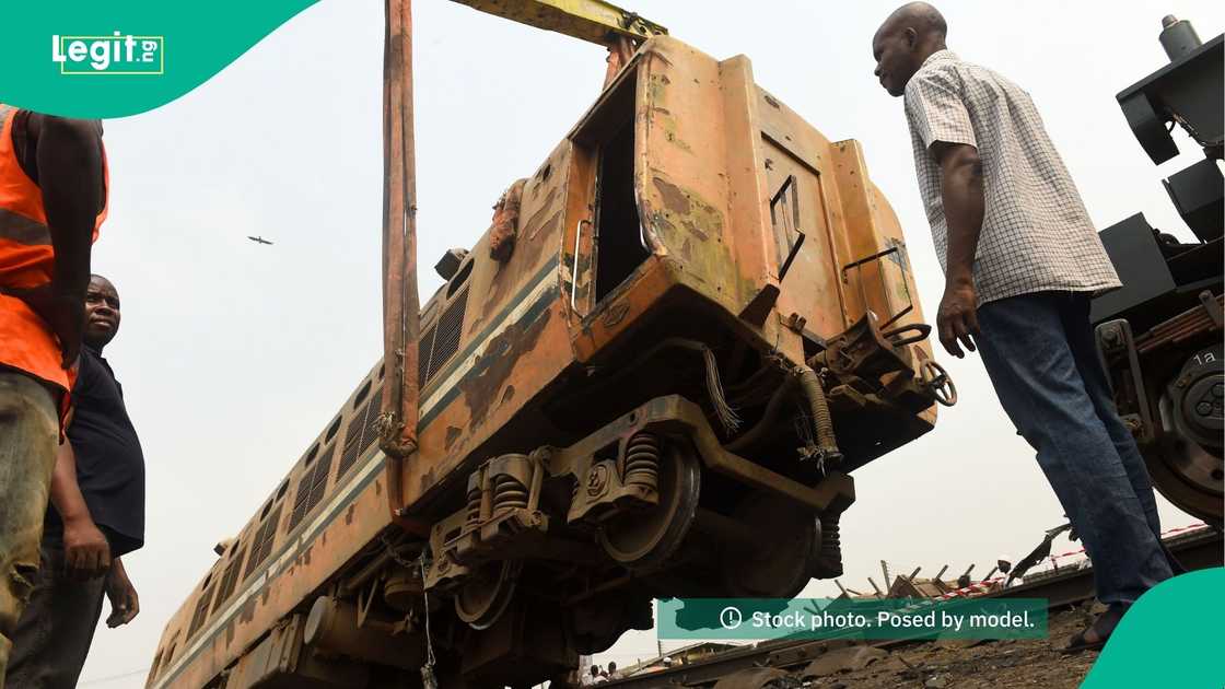 Rear locomotive involved in Kaduna–Abuja train incident near Asham Rear locomotive involved in Kaduna–Abuja train incident near Asham