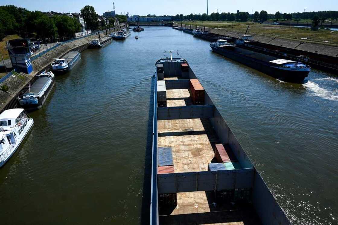 Industrial heavyweights stationed along the Rhine rely on the waterway to ferry goods to and from their sites