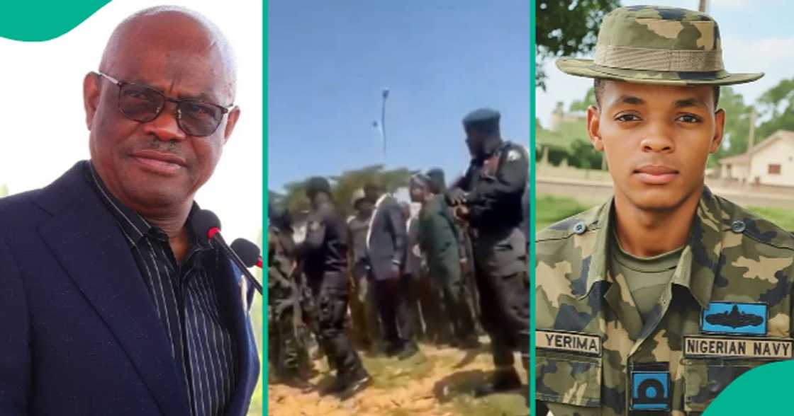 Man shares a different side of the confrontation between Nyesom Wike and naval officers.