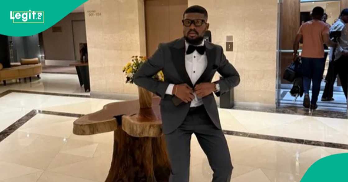 Groom to be shows off his dance moves ahead of his wedding.