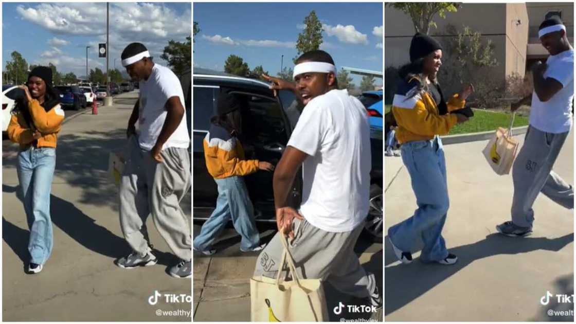 Father-daughter goals/man danced in front of child's school. Father-daughter goals/man danced in front of child's school.