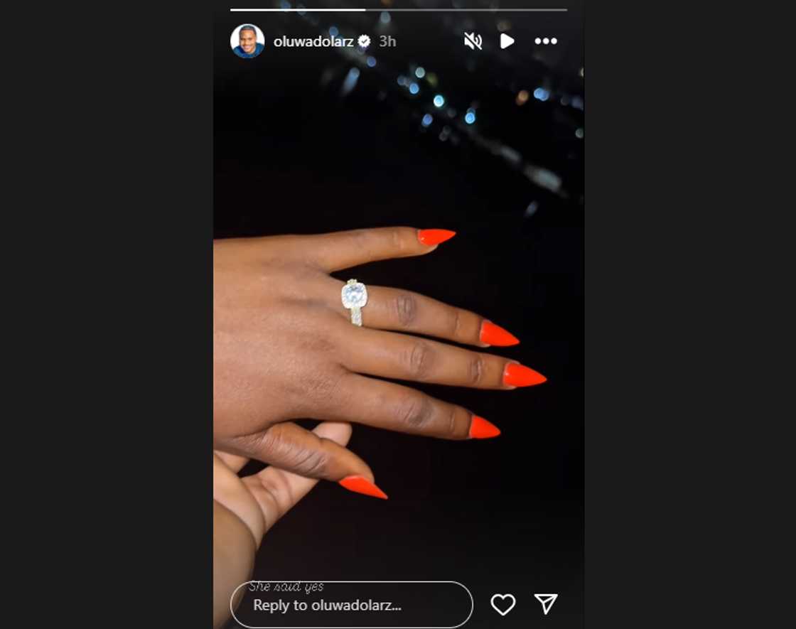 Oluwadolarz and Ife Luv's engagement. Oluwadolarz and Ife Luv's engagement.