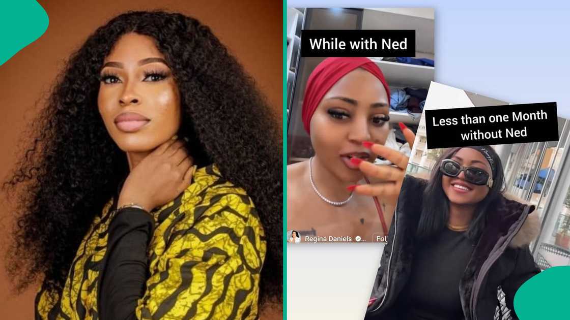 Lady highlights what she noticed about actress Regina Daniels after she left Ned Nwoko's house