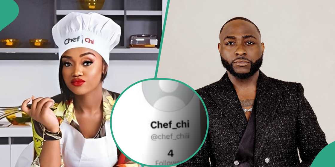 Davido’s wife Chioma accidentally reveals secret TikTok account with only 4 followers Davido’s wife Chioma accidentally reveals secret TikTok account with only 4 followers