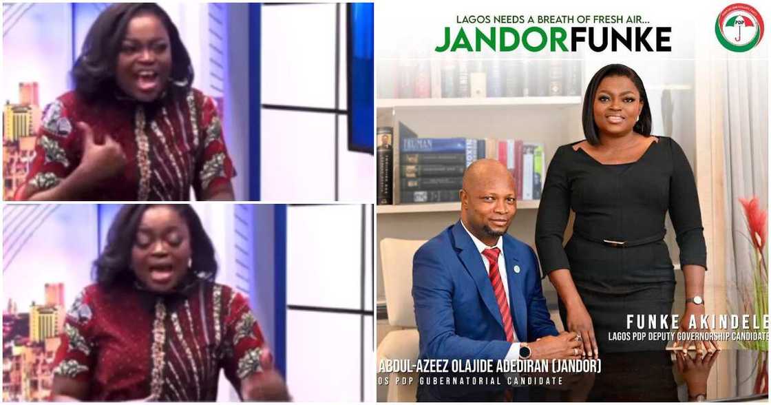 Funke Akindele fans to help win Lagos election. Funke Akindele fans to help win Lagos election.