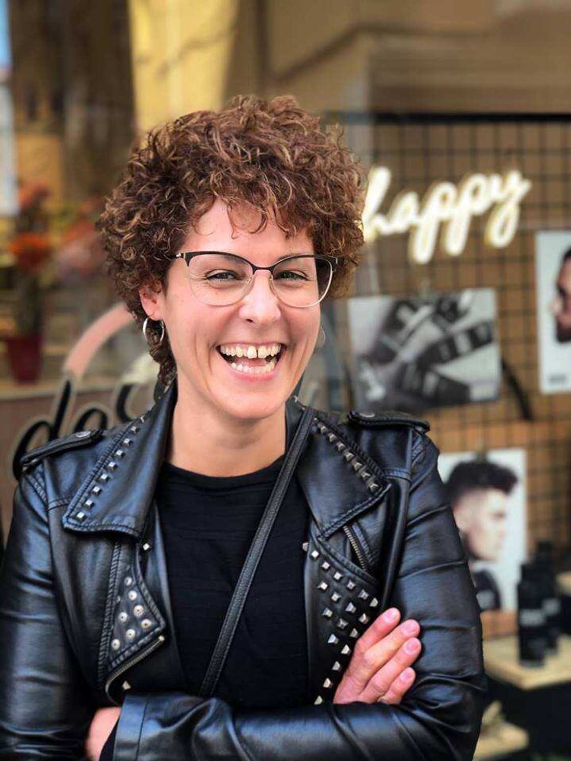 Curly pixie cut Curly pixie cut