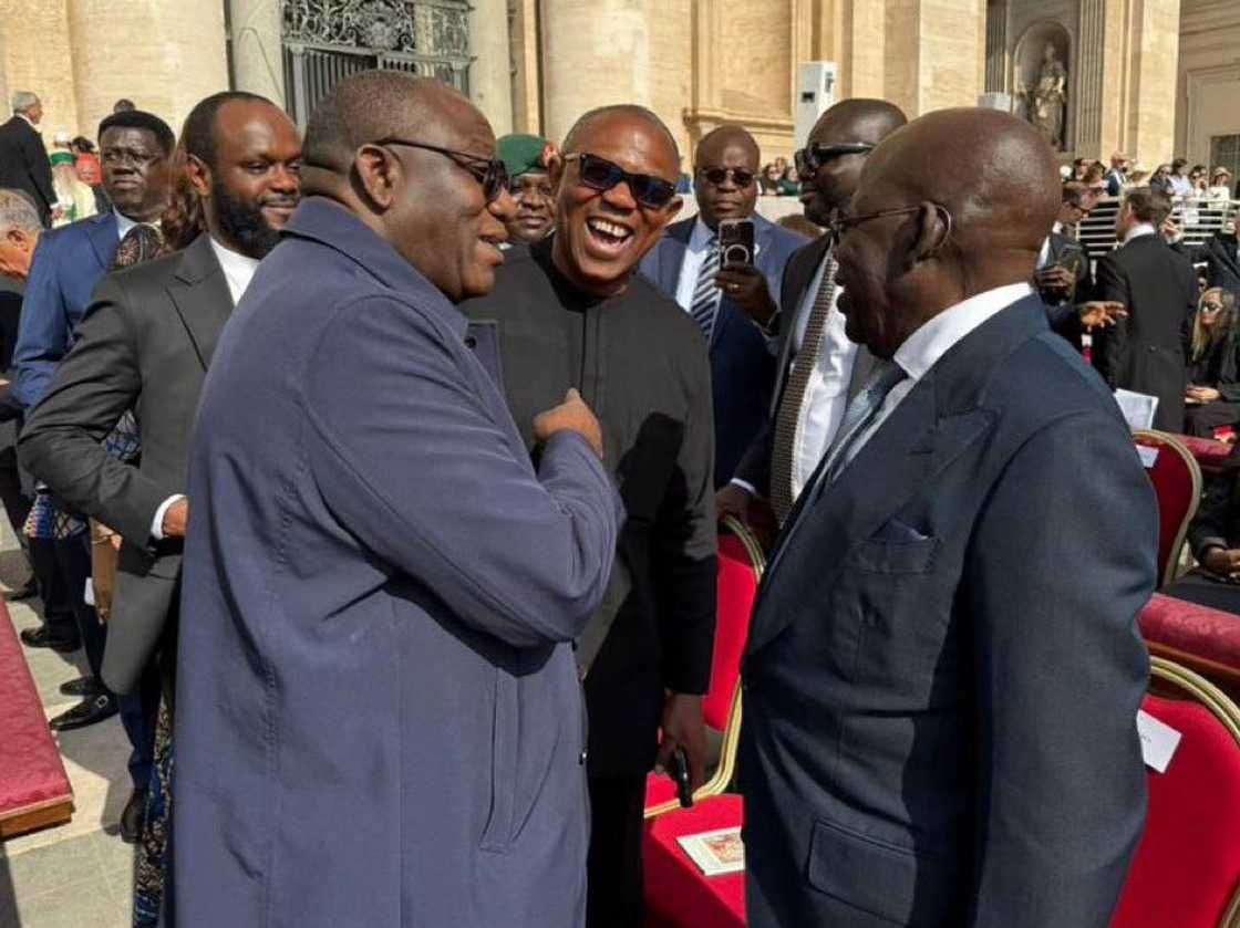 Fayemi, Obi da Shugaba Tinubu. Fayemi, Obi da Shugaba Tinubu.